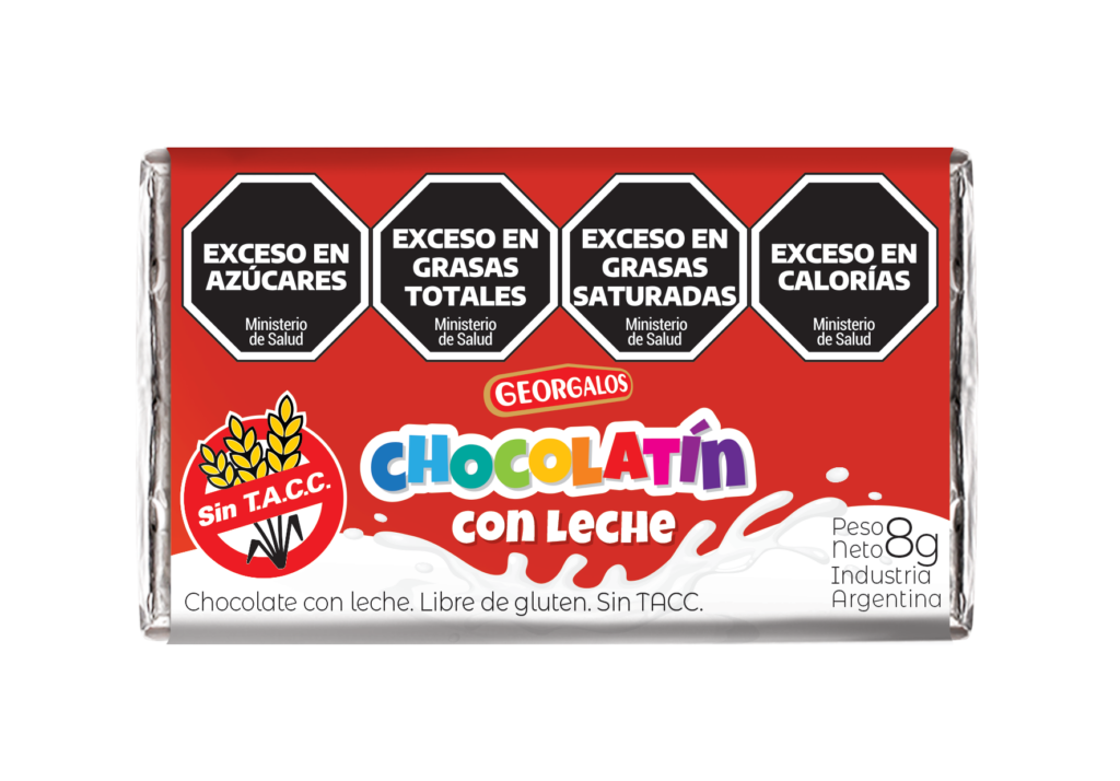 CHOCOLATIN LECHE X 8 GRS SKU 514 Georgalos Ecommerce